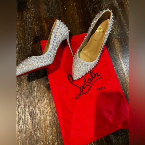 Shoes - SPIKE STILETTO liver glitter pumps RED SOLE